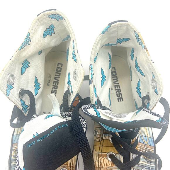 Converse Chuck Taylor All Star High x DC Comics Wonder Woman W6 M4 154900C Women - Picture 9 of 9